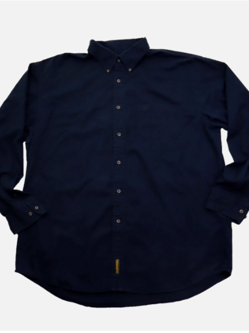 Timberland 100% Cotton Long Sleeve Button Up Shirt Men's XL Dark Navy Excellent
